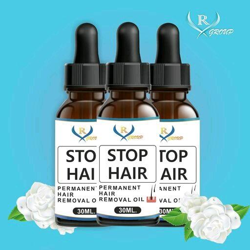 VR Group Stop Hair Permanent Hair Removal Oil  (Pack of  3 )
