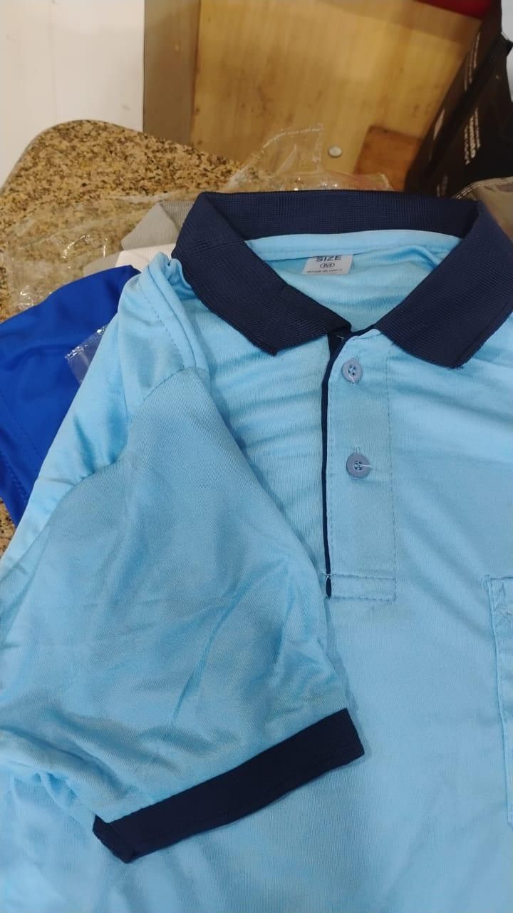 Poly Cotton Solid Half Sleeves Mens Polo T-shirt (Pack of 4)